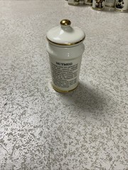Vintage Nutmeg MJ Hummel Porcelain Spice Jar with Lid 1987 Switzerland ARS AG
