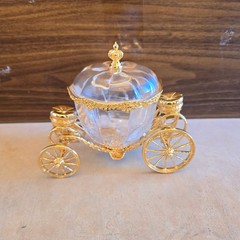 Vintage 1991 24k Gold Plated Franklin Mint Cinderella Golden Crystal Collection