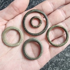Celtic Ring Proto Money Ancient Currency Bronze Antique Metal Detecting Find (4)