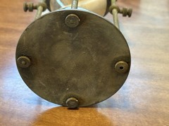 Vintage Hanging Brass Hourglass. Unpolished With Original Patina. ￼