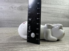 VINTAGE AVON Ceramic Pig Pomander PAMPERED PIGLET 1978 Ceramarte Sachet