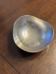 Stainless Steel Tri-Corner 5” Trinket Bowl Made In Denmark