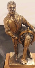 Vintage Copper Clad “Seaman” Nautical Statue By F. Rebechini