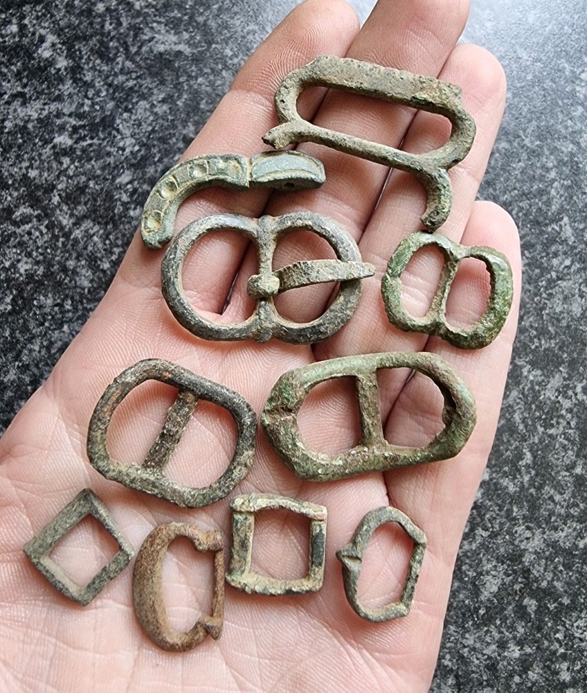 Medieval / Post Medieval Buckles Metal Detecting Finds Antique (2)