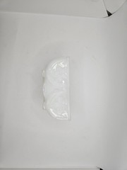 AKRO AGATE White Swirl Slag Glass Daffodil planter trinket dish catchall floral