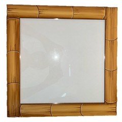 Bamboo Design Wooden Picture Frame 15.25” Ready to Hang Kids Room Handmade
