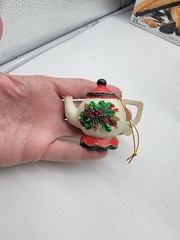 3 Mary Engelbreit ME Miniature Teapot Ornaments 3 ME – 1 Unbranded