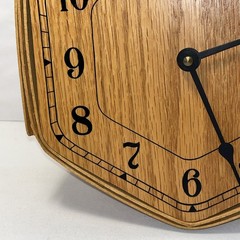 Longaberger Hexagon Clock Basket Artisan Signed No Writing on Face RARE 1997 USA