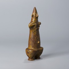 Ancient Near Eastern Jasper Stone Steatopygous Female Idol – Bronze Age