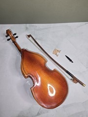 Wooden Miniature Bass Cello Model for Decoration 8 inches long