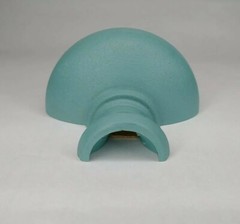 1990 Homco Plastic Wall Hanging Blue Pot Pitcher Vase