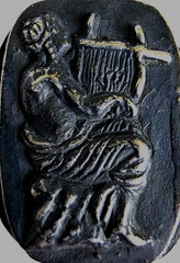 300 BC Ancient Greek Silver Ring God Orpheus bard legendary musician and prophet