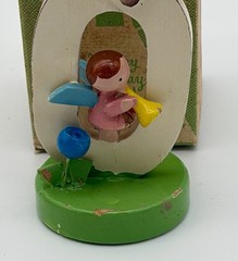 VTG Complete Sevi Wooden Birthday Cake Toppers Handmade In Italy Set of 11