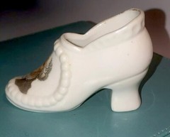 Porcelain Japan Ceramic Shoe Figurine Vintage Washington Fun