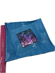 Beautiful Blue Art Glass Plate Dish Fun