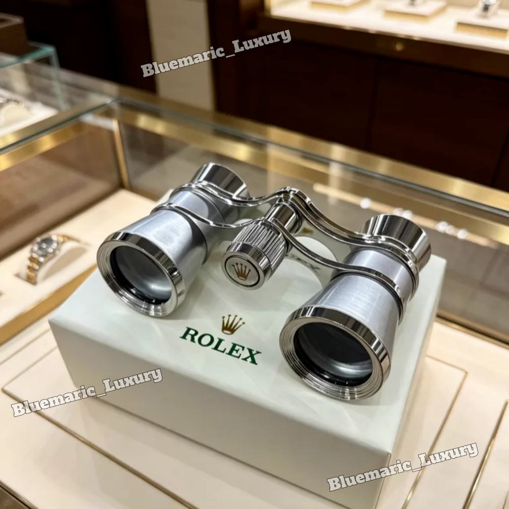 Rolex Silver Opera Glasses Executive Desk Display Collector Edition