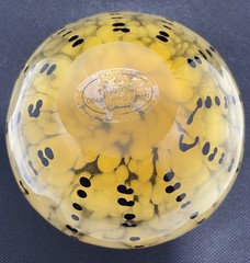 Viz Art Glass Studio Bowl – Pinched Ruffled Edge – Hand Blown