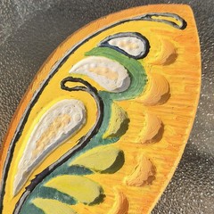 Vtg Syroco Butterfly USA Wall Hanging MCM 1968 7086 Painted