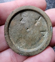 Rare Queen Anne Trade Weight Bronze Detector Find 1702-1714 Antique 34mm 25.18g