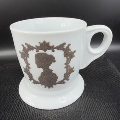 Stir Ceramic Coffee Mug Cup Lady Undead Cameo Silhouette Portrait Woman Mug Cup