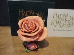 Harmony Kingdom Single Orange Rose Lord Byron’s Harmony Garden UK Made SGN