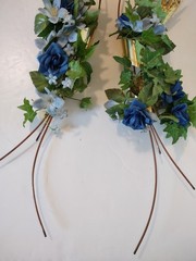 Vtg Home Interiors Brass Wheat Sheaf 2 Piece Wall Hanging Decor MCM Homco 31″
