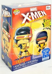 Funko POP Tees Marvel X-Men Cyclops XL T-Shirt and Glow Bobble Head Figure