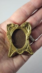 Antique Miniature Mini Tiny Dainty Art Nouveau Dollhouse Picture Photo Frame