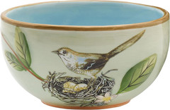Fitz and Floyd Toulouse Set of 4 Small 5-Inch Fruit Bowls in Green