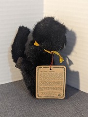 Vintage 1990s Boyds Bear. (Poe) Black Halloween Cat Collectible Animal.