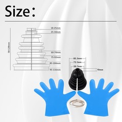 CVS18 Universal Split Constant Velocity Gaiter, Universal CV Boot Kit Split J…