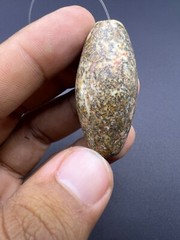 Genuine Old Ancient Natural Jasper Stone Rare Unique Bead From Central Asia