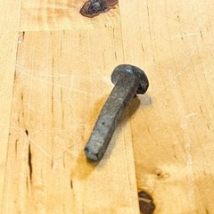 Antique Roman Iron Shipbuilding Nail Artifact