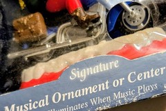 Santa On Motorcycle Musical Ornamental Signature Collection Born To Be Wild Xmas