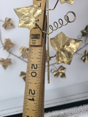 Vintage Metal Brass Copper Ivy Vines Set Of 2 Wall Art Decor MCM Home Interiors