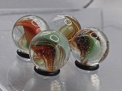 .61″-.58″ Hybrid Cat Eye Sparkler Marble Lot- Akro Master Vitro Foreign- L121