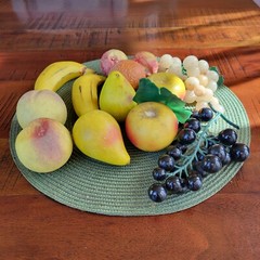 MCM Vintage Alabaster Stone Faux Fruit Artificial 13 pieces Unbranded