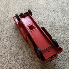 1940’s Structo Toys Diamond T Dump Truck Steel 20” Fireball Motor Red