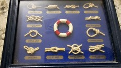 Maritime 3D Knot Shadow Box Nautical Framed Picture Wall Art Decor Ships Wheel