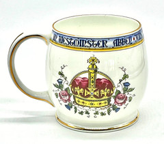 Queen Elizabeth II Coronation Cup Aynsley Bone China England 1953