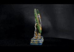 Authentic Ancient Egyptian Antiquities Winged Isis Colored Statue Egyptian BC