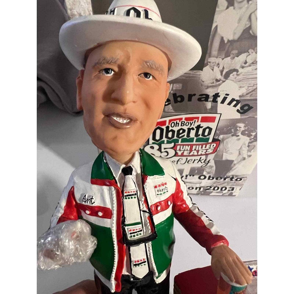 Oh Boy Oberto Art the owner bobble head hydroplane owner signed.