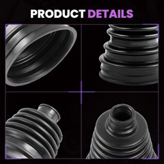 Upgrade CV Axle Boot Kit 2 Pack | HighDurability Neoprene Rubber with Stainl…