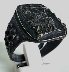 300 BC Ancient Greek Silver Ring God Orpheus bard legendary musician and prophet