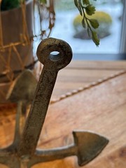 Vintage-Patina Iron Grappling Hook Anchor 4 Tines Trap Anchor Bucket Retriever