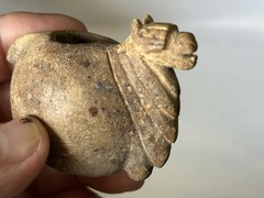 INCREDIBLE PRE-COLUMBIAN IMPERIAL CANOPA CONOPA LLAMA EFFIGY CONTAINER FROM PERU