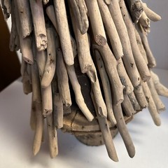 Vtg Large 25″ Driftwood Xmas Pine Tree Hand Crafted Wood Sticks Folkart Rustic