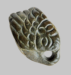 300 BC Ancient Greek Carved Engraved Gemstone Pendant Owl of Athena Amulet Relic