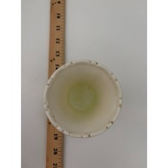 Vintage Akro Agate “Ribs & Flutes” Uranium Glass Planter!