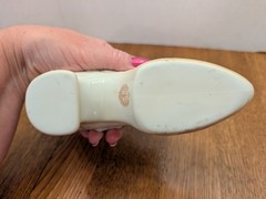 VINTAGE RS SUHL MARKED HAND PAINTED VICTORIAN EDWARDIAN PORCELAIN SHOE